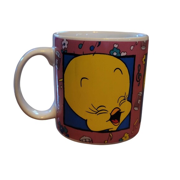 Vintage 1993 Tweety Bird Sakura  Coffee Mug/Teacup, Warner Bros Looney Tunes - Picture 3 of 6